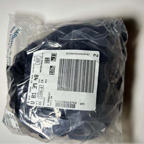 Swimsuit for All Crochet High Neck One Piece Swimsuit, Black, 14 - Picture 6 of 6